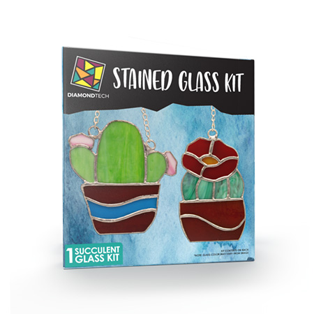 Stained Glass Succulents Kit link