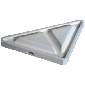 Triangular Divided Plate Mold - 11.5 x 11.5 x 1.5 in. photo