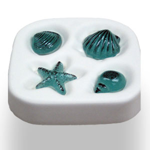 Beach Shells Glass Casting Mold- Small - 5 x 5.5 in. link