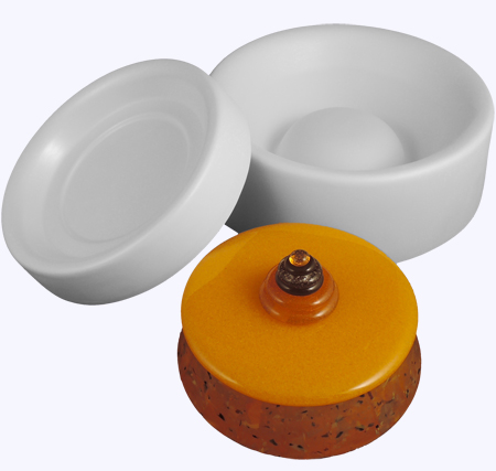 Large Round Lidded Box Mold - 8 x 3 in. (makes a 5.5 in. box) link