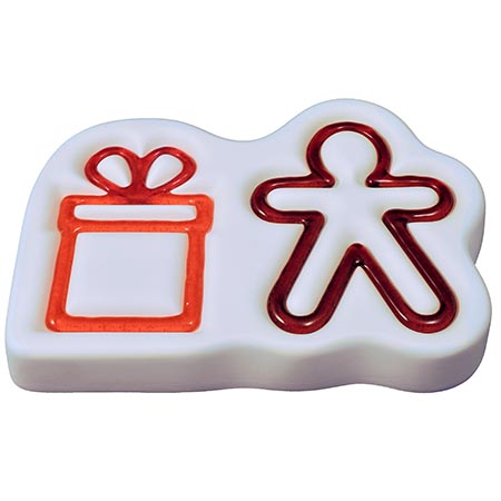 Gingerbread Man & Gift Ornaments Mold - 8 x 5.5 in. link