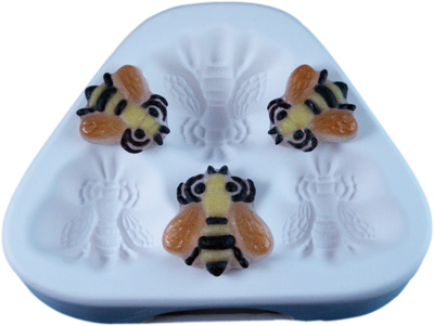 Honey Bees Glass Casting Mold - 5.625 x 4.25 in. link