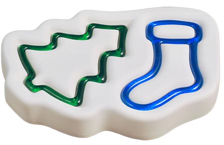 Holiday Tree & Stocking Ornaments Mold - 8 x 5.5 in. link