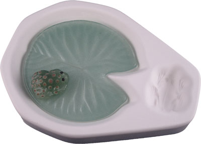 Lily Pad & Frog with Slump Mold - 8.375 x 6.25 in. link