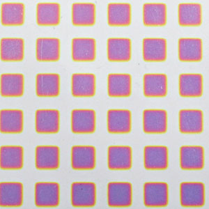 Dicro Slide - Square - Warm color shift - 3-1/4 x 8 in. sheet link