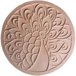 Peacock Texture Mold - 11 in. link