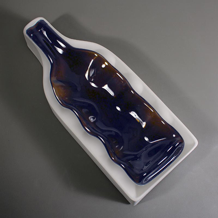 Fluted Bottle Slump Mold - 13.5 x 5 in. link