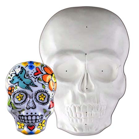 Skull Mask Drape Mold - 8.25 x 5.5 in. link
