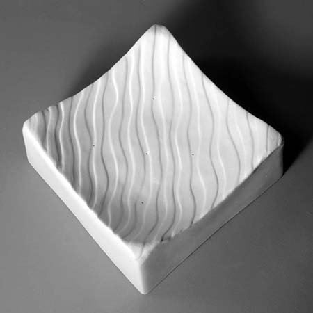 Wave Square Texture Slump Mold - 6.5 in. link
