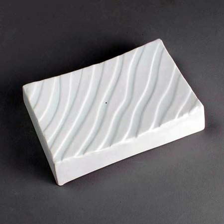 Wave Rectangle Soap Dish Slump Mold - 6 x 4 in. link