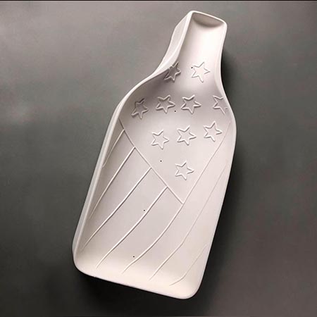 Flag Bottle Slump Mold - 13.5 x 6.25 in. link