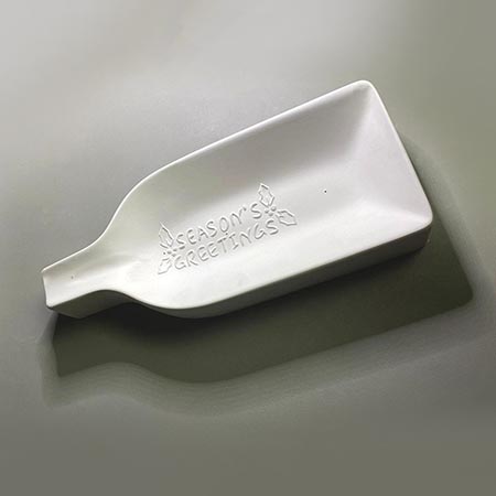 Season's Greetings Bottle Slump Mold - 12.5 x 5.5 in. Season's Greetings Bottle Slump Mold - 12.5 x 5.5 in. photo