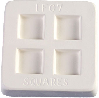Rounded Squares Glass Casting Mold - 4 x 4 in. Rounded Squares Glass Casting Mold - 4 x 4 in. photo