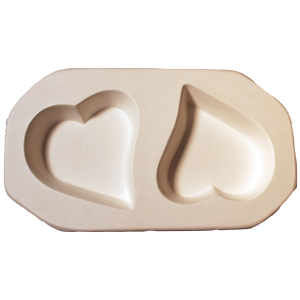Castacab Hearts Mold - 3.25 x 5.75 in. link