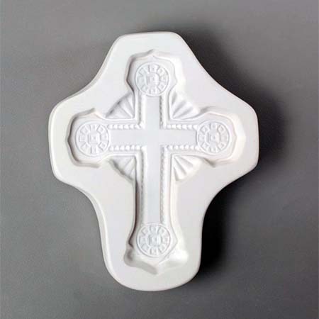 Ornate Cross Mold - 5.75 x 4.5 in. link