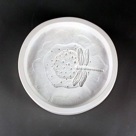 Mushroom Cap with Dragonfly Frit Cast Mold - 8.5 in. link