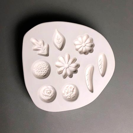 Small Flowers and Leaves Frit Casting Mold - 6 x 5.5 in. link
