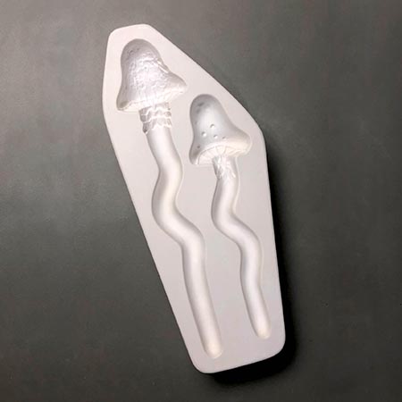 Mushroom Stakes Frit Casting Mold - 12.25 x 5 in. link