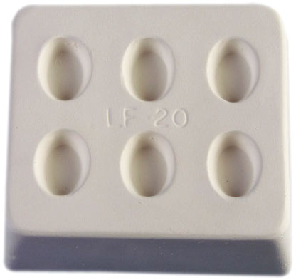 6 Mini Ovals Glass Casting Mold - 3.5 x 2.125 in. link