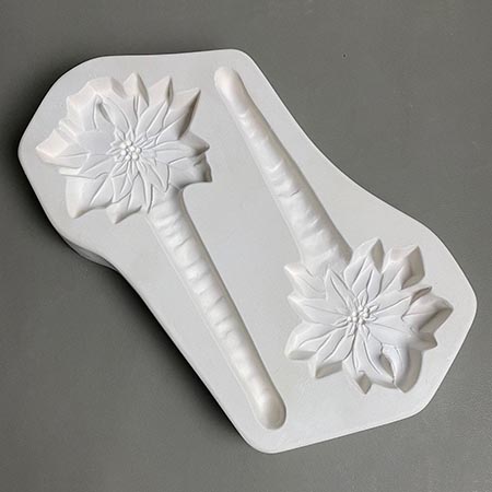 Poinsettia Ornament/Stakes Mold - 11.25 x 6.25 link