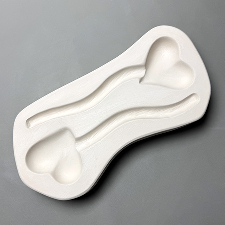Heart Stakes Mold - 12.5 x 6.75 in. link