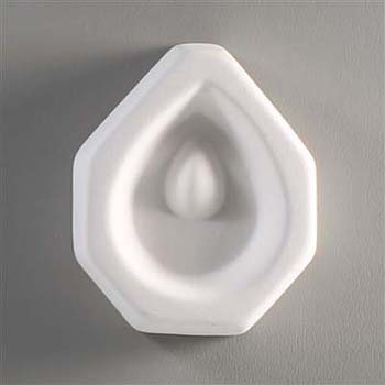 Tear Drop Holey Cabochon Mold- 3.875 x 3.25 in. link