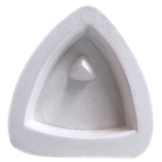 Holey Trilliant Cabochon Mold - 3 x 2.75 in. link