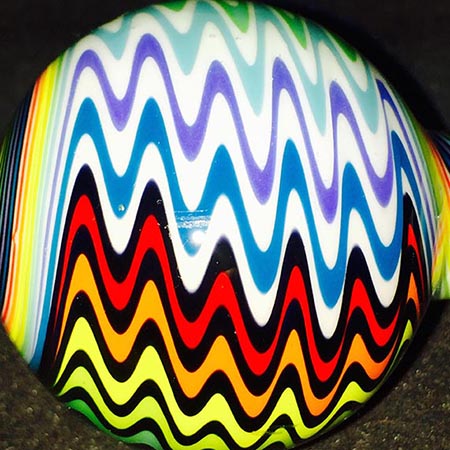 Half Rainbow White/ Half Rainbow Black Tube (sold by the pound, 1/4 lb. minimum) link