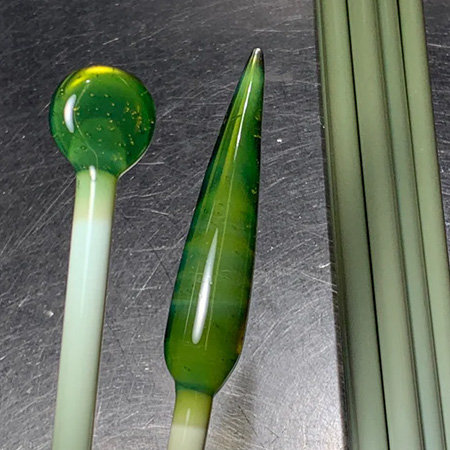 Experimental Green Opal Rod 33 COE (1/4 lb. minimum order) link