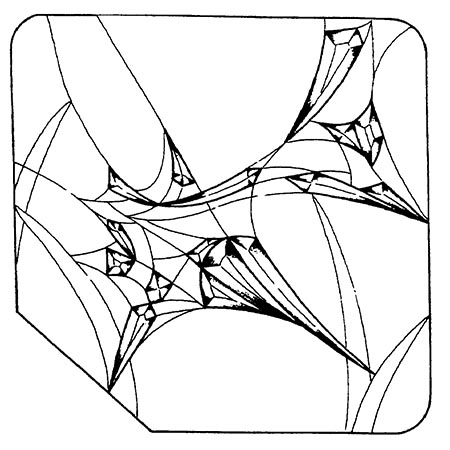 Spider Hammock - Clear Bevel Cluster 13 x 17 in., 16 pieces link