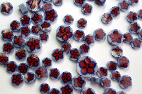 Chinese Bellflower Millefiori Slices - 96 COE link