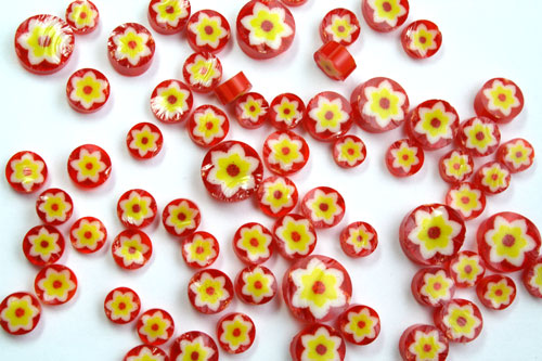 Cape Jasmine Millefiori Slices - 96 COE link