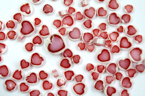 Heart Millefiori Slices - 90 COE link