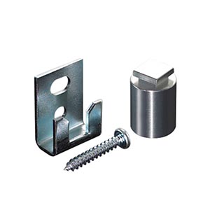Hang Your Glass Square Aluminum Locking Stand-off - 5/8 x 1 1/4" link