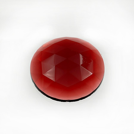 Gold Ruby Jewel - Round (30mm) link