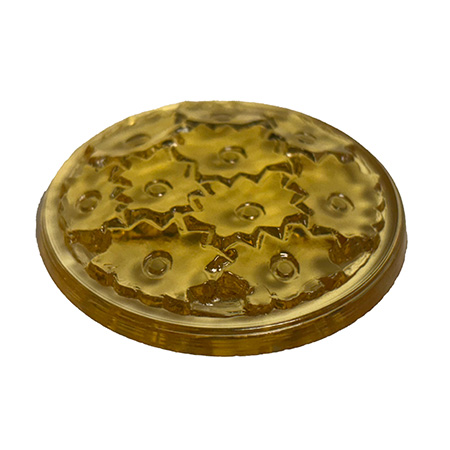 Honey Fractal Flowers Jewel - Round (35mm) Pack of 4 link