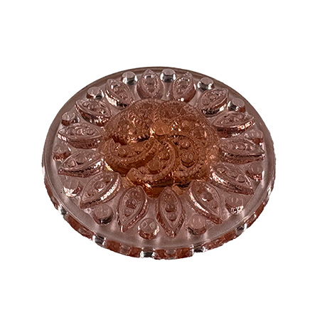 Peach Sundial Jewel - Round (35mm) Pack of 4 link