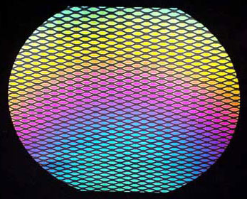 Thin Clear Borosilicate with Dichroic Marquis 2 Pattern in Rainbow 2 link