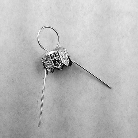 Silver Ornament Cap - 10mm (for Glaskolben) link