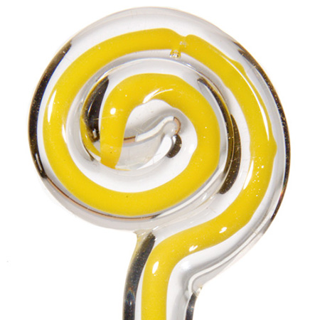 Filigree - Yellow/Crystal Moretti rod 104 COE (1/4 lb. minimum order) link