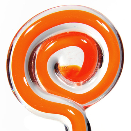 Filigree - Orange/Crystal Moretti rod 104 COE (1/4 lb. minimum order) link