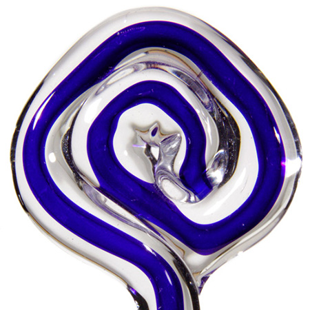 Filigree - Blue/Crystal Moretti rod 104 COE (1/4 lb. minimum order) link