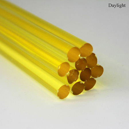 UV Yellow Experimental - Rod 33 COE (sold by each) UV Yellow Experimental - Rod 33 COE (sold by each) photo