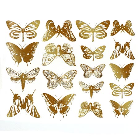 Butterflies Gold Decals link