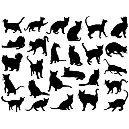 Cats Black Decals link