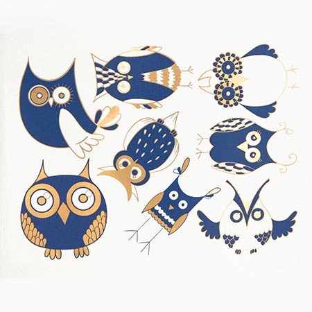 Owls Blue/Gold Decals link