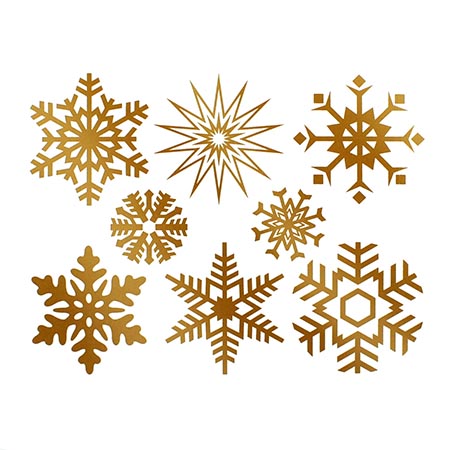 Large Snowflake Gold Decals link