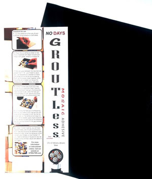 No Days Groutless Mosaic Adhesive - Black - 12 x 12" link