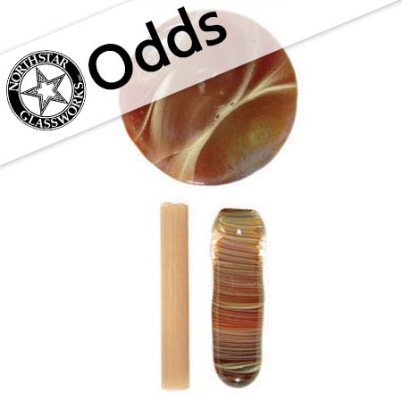 Odd - Caramel Borocolour 18 in. Rod 33 COE (sold by the pound) link