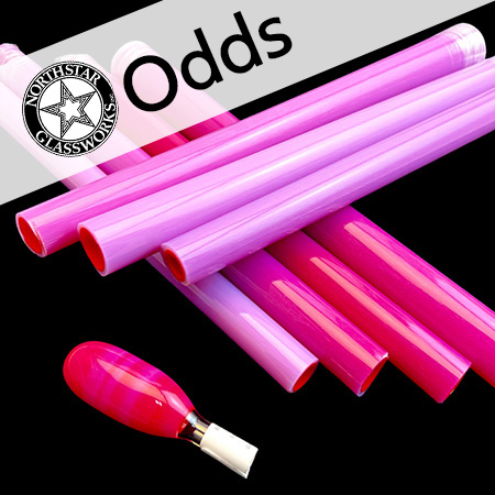 ODD - Amora - Pink Slyme Over Poppy Tube 33 COE (sold by the pound) link
